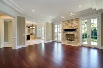 Hardwood flooring installation in a Wonewoc, WI home by MVP Interiors