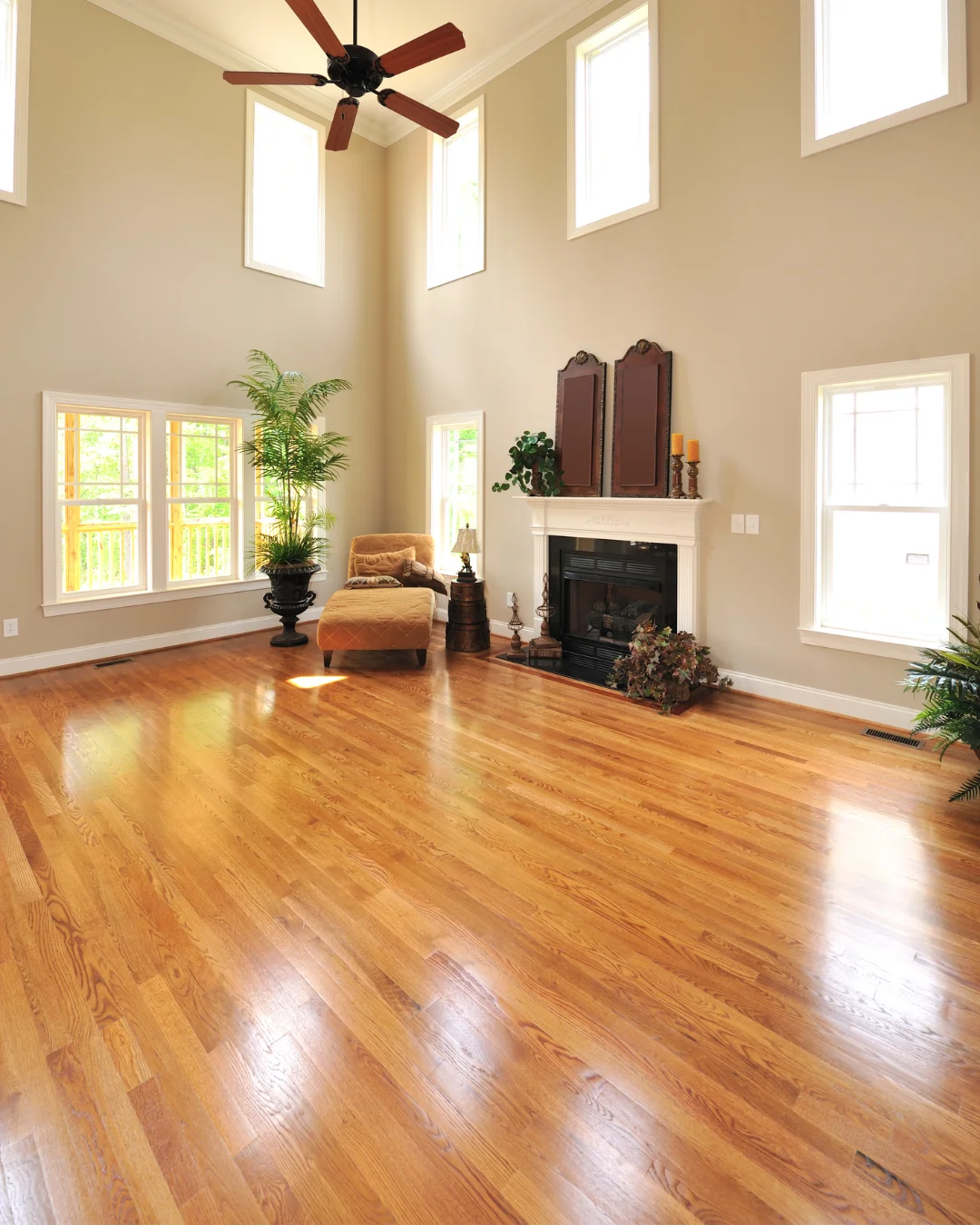 Typical WI home interior with new flooring