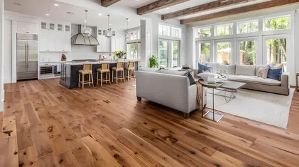 Typical WI home interior with new flooring